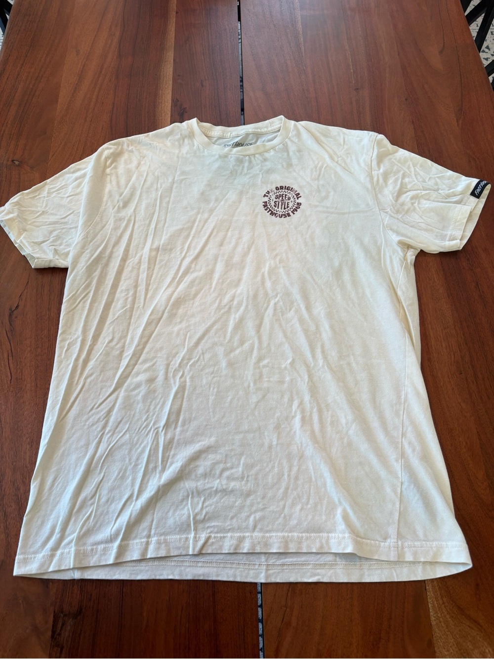 Fasthouse cream  Short-Sleeve Graphic Crewneck Tee